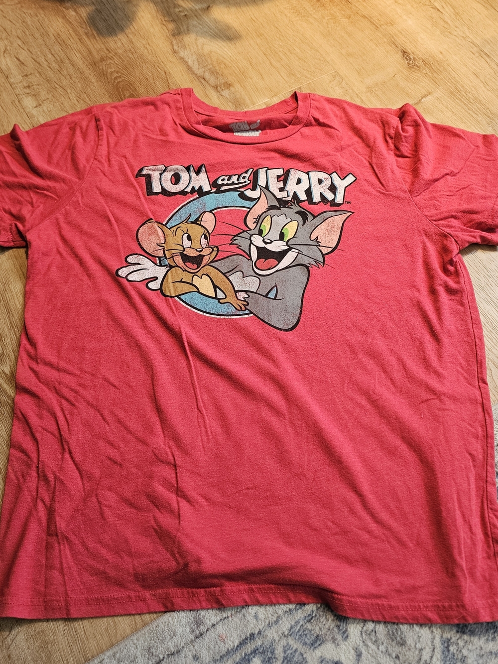 Tom and Jerry Kids' Short Sleeve Graphic Tee - Red
